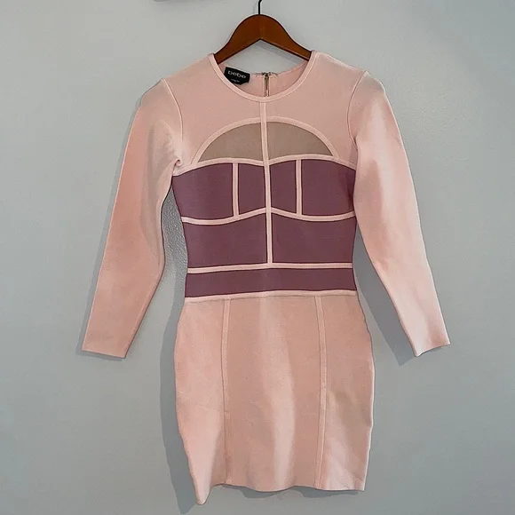 Bebe Dresses | Bebe Pink Bodycon Bandage Dress | Color: Pink | Size: Xs | Cmasuri's Closet Bebe Dresses | Bebe Pink Bodycon Bandage Dress | Color: Pink | Size: Xs | Cmasuri's Closet